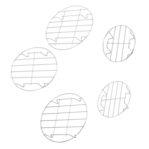 FONDOTIN ステンレス製厚線丸型蒸し台 強化溶接 耐錆 安定構造 蒸魚 野菜 肉用クッキングラック キッチン調理用多機能鍋置き