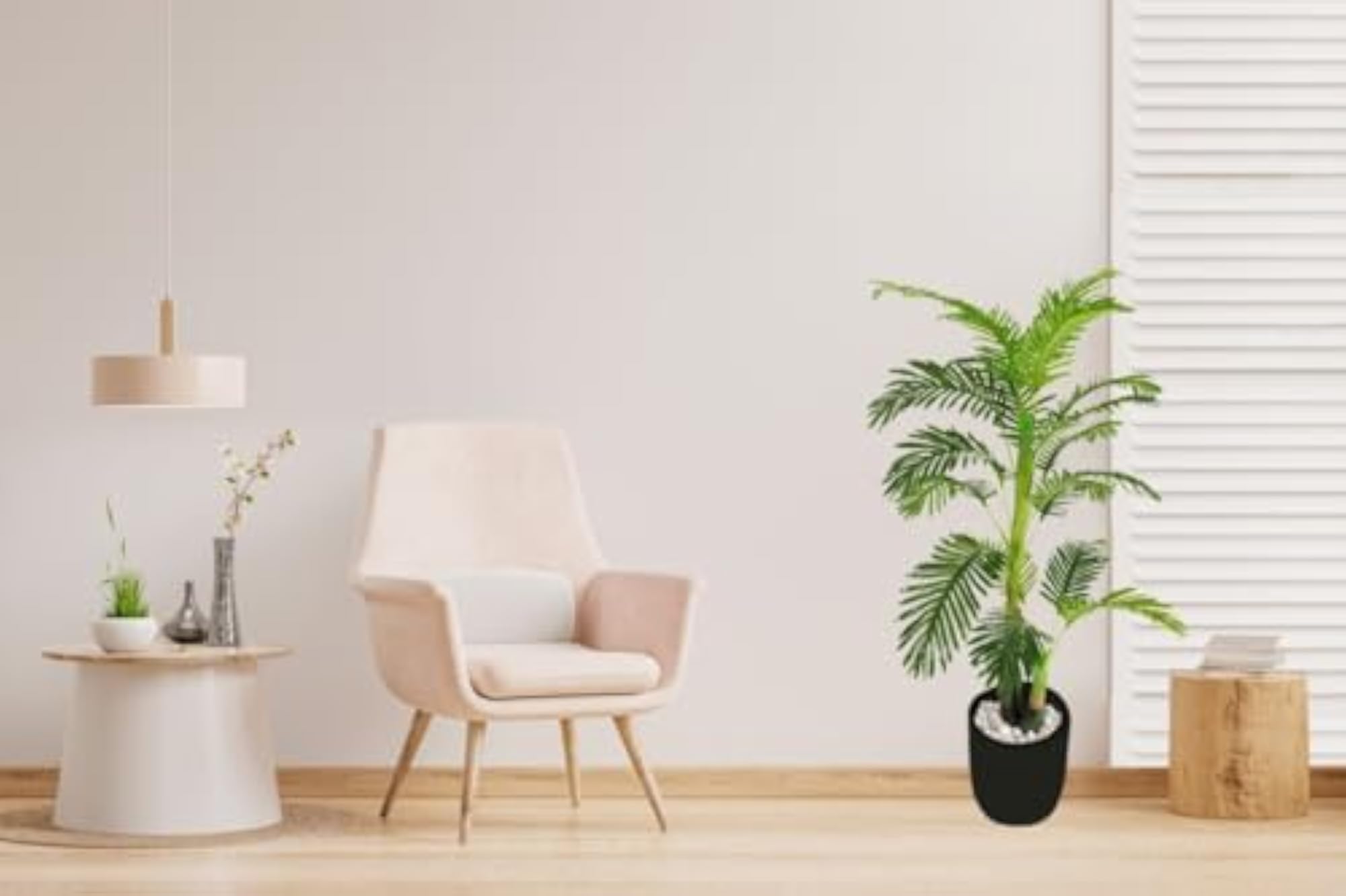 Artificial Areca Palm Plant, 3 Piece Set