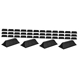 Lurrose 40pcs Office Cubicle Accessories Panel Clamp Privacy Screen Partition Clip Plastic Desk Screen Stand for Desk Divider