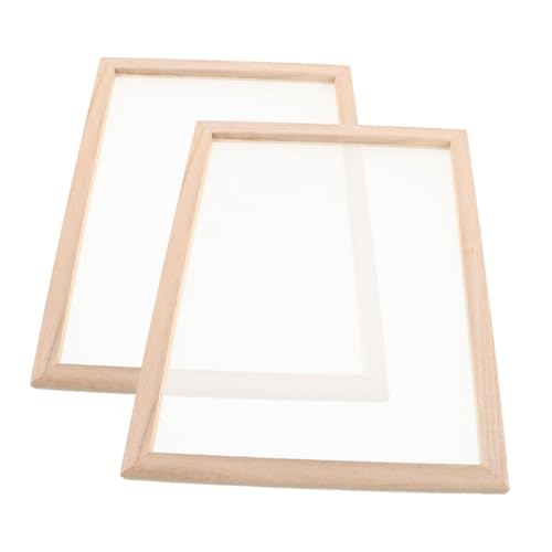 ARTIBETTER Ancient Papermaking Set Wooden Screen Frame for DIY Crafts Educational Papermaking Kit for Boys and Girls