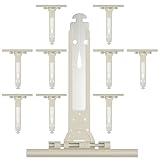 FIXATION PAR CLIPPAGE OU VISSAGE AU TUBE D’ENROULEMENT: Il suffit de pincer l'extrémité et d'introduire l'attache dans une lumière du tube,en s'assurant qu'une fois rentrée dans le trou,elle s'écarte à nouveau. Certains tubes d'enroulement n'ont pas de lumières mais une gorge, ou de petits trous,il est possible de fixer une attache en feuillard en la vissant directement sur le tube.N’hésiter pas à mettre le maximum de support sur l'axe du volet,cela fera faire moins d'efforts sur les attaches.