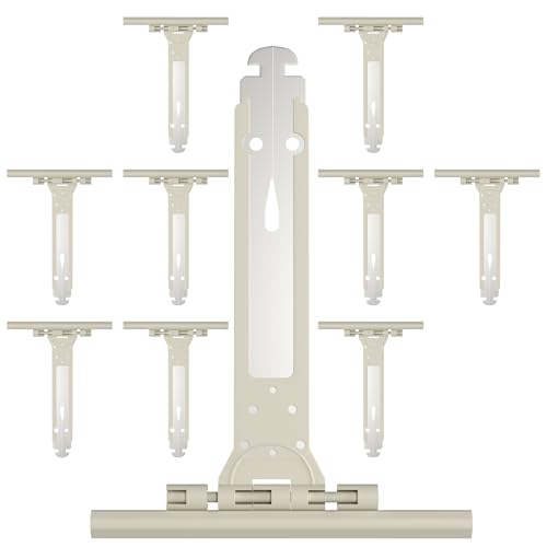 Zalava Lot de 10 Attache Souple à Clipper pour Volet Roulant en Acier et Nylon,155mm Ressort de Suspension Universel pour Fixation Tablier Volet Roulant Électrique/Manuel/Solaire,Compatible avec Somfy