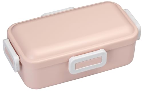 スケーター(Skater) 弁当箱 530ml 1段 女性 日本製 汁漏れしにくい4点ロック ランチボックス 食洗機対応 レンジ対応 くすみピンク PFLB6AG-A（Amazon）