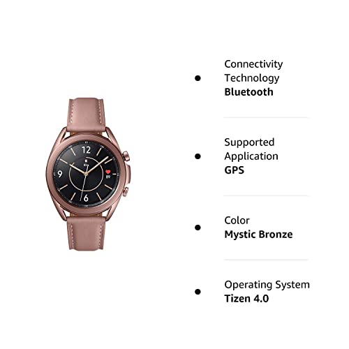 Samsung Galaxy Watch3 Watch 3 (Gps, Bluetooth, Lte) Smart Watch With Advanced Health Monitoring, Fitness Tracking, And Long Lasting Battery (Bronze, 41Mm) (Renewed) #TOP2