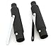 Set of 2 Shorty Mufflers - Flat Black - 12