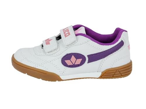 Lico Bernie V Unisex Kinder Multisport Indoor Schuhe, Weiß/ Lila/ Rosa, 31 EU