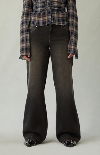 PacSun Women's Casey Low Rise Baggy Jeans Black Tinted3