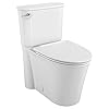 American standard 226aa104020 studio s right height elongated toilet with seat left hand trip lever white  urban country home decor