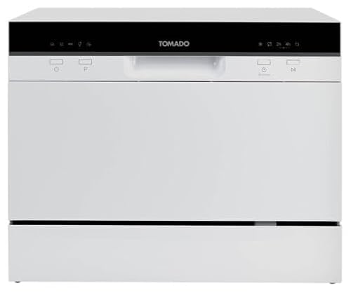 Tomado TDW5501W - Mini vaatwasser - Kleine vaatwasser - Vrijstaand - 6 couverts - 5 programma's - Energieklasse D - Wit