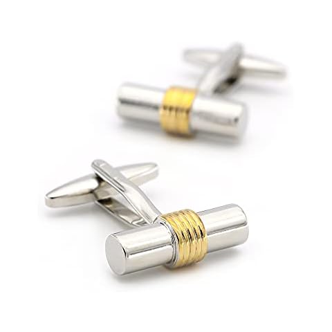 yafuren Cylinder Cuff Links For Men Simplicity Design Quality Brass Material Golden Color Cufflinks cuff links,wedding cufflinks Cover