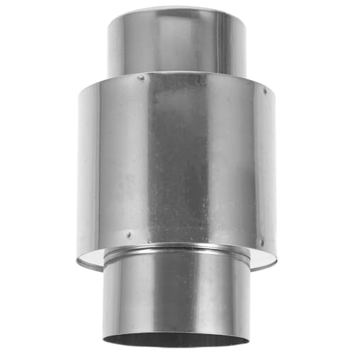 MAGICLULU Clapet Anti-refoulement en Acier Inoxydable pour Conduit de Ventilation de Chauffe-eau à Gaz, Dispositif Anti-retour 50 Mm, Raccord de Conduit pour Tuyau D’échappement, Protection