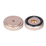 Isolationsfüße für Pads für Lautsprecher, Verstärker, CD-Player, 4 Stück, Aluminiumlegierung/Gummi, goldfarben (4 Stück 30 x 10 mm)