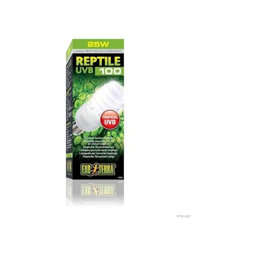Exo Terra Repti-Glo 5.0 Compact Fluorescent Tropical Reptile Terrarium Lamp, 26-watt