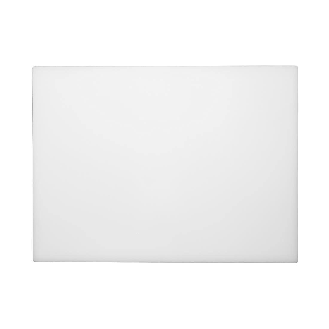 Hygiplas Tabla de cortar extragruesa en color blanco, baja densidad, 20 x 600 x 450 mm