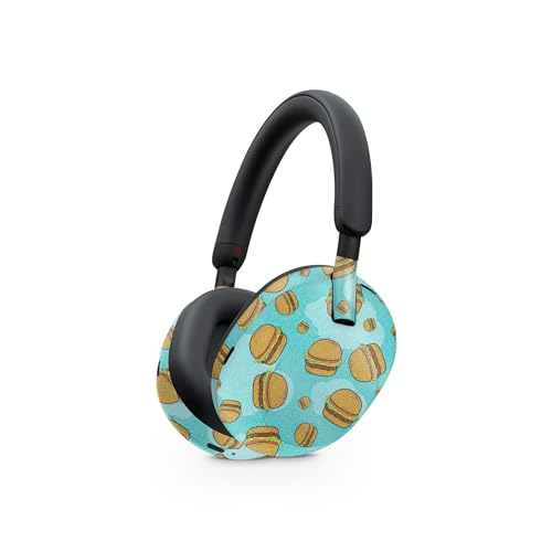 Image of MightySkins Glossy Glitter Skin Compatible with Sony WH-1000XM5 Headphones - Burger Heaven | Protective, Durable High-Gloss Glitter Finish | Easy to Apply