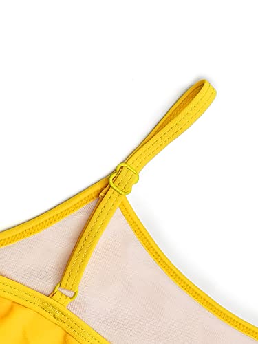 Image of SHEKINI Girls Floral Print Bathing Suits Ruffle Flounce Two Piece Swimsuits | Girls Bikini,Girls Bathing Suit,Swimsuits for Kids,Kids Bikini,Girls 2 Piece Swimsuit,Summer Hawaii Beach Swimwear,6-12 Years