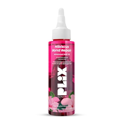 Huile capillaire Hibiscus Plix Bond Repair 100ml pour réparer les cheveux abîmés