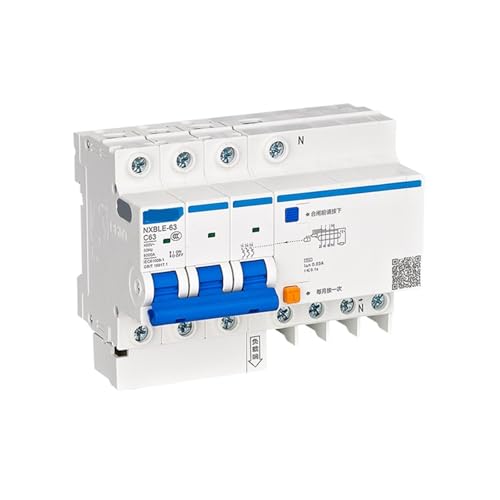 Disjoncteur différentiel courbe D10 NXBLE-63 3P+N 6kA 75mA