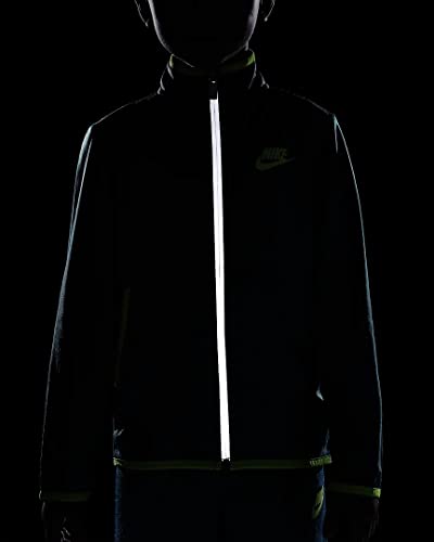 Nike Little Boy Sportswear Illuminate Full Zip Jacket & Jogger Pant Tricot 2 Piece Set (S(76K251-B9I)/V, 4 Years)4