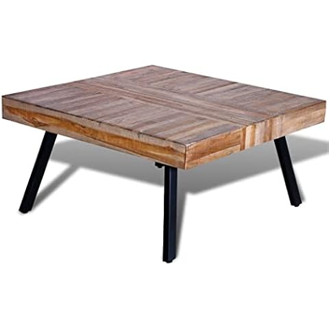 Table Basse vidaXL en Teck Recyclé Cover