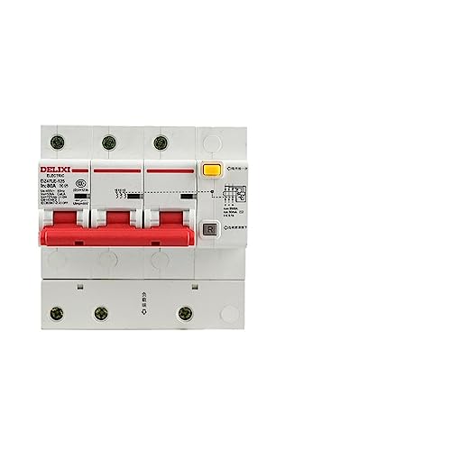 Disjoncteur électrique DZ47LE-1251P 80A pour tableau modulaire - 7