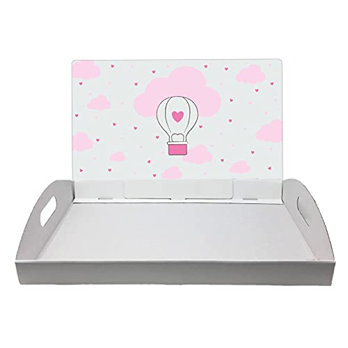 Generico Cesto BOMBONIERE Mongolfiera Rosa Spalla