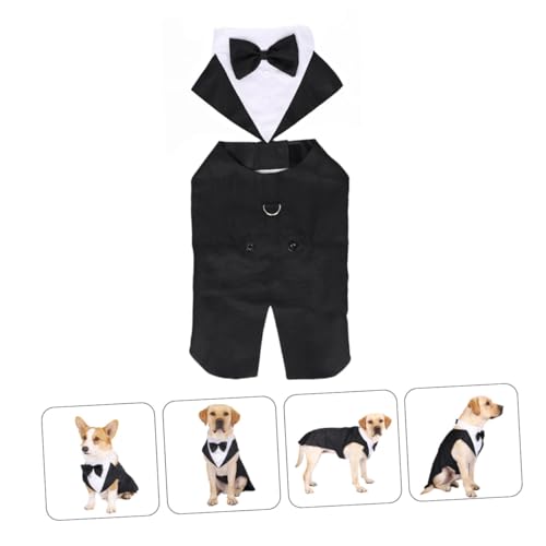 Disfraz de esmoquin para perro talla M miniatura 3