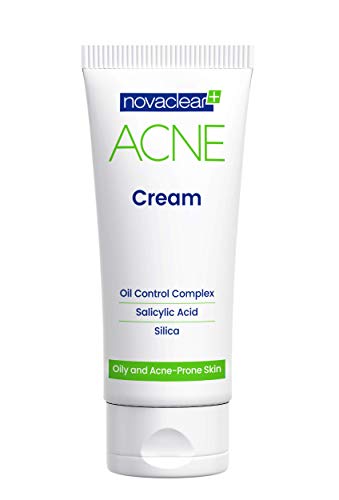 Novaclear Acne Cream Anti Pimple Cream with Salicylic Acid Sebum Control for Oily Skin Acne Treatment Cream with Hydrating Formula 40 ML