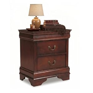 Signature Design by Ashley Alisdair 2 Drawer Nightstand, Reddish Brown