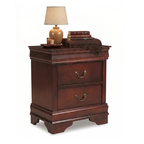 Signature Design by Ashley Alisdair 2 Drawer Nightstand, Reddish Brown - image 1