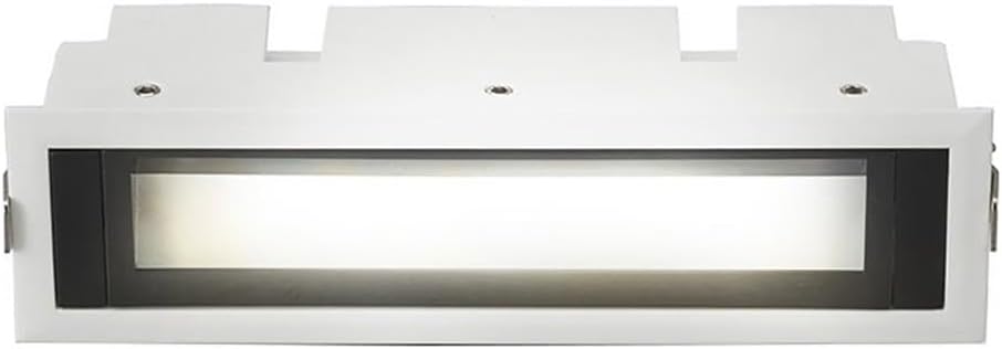 Pemberly Row 6.5" Aluminum Commercial Grade LED Wall Washer, Recessed Fixed Trim Light, White Finish, IC Rated, Dimmable 0-10V, 3000K, 530 Lumens, Energy Star Compliant Lighting for Accent Walls