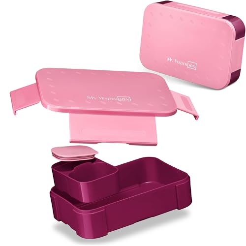 My Vesperbox® Brotdose für Kinder mit Fächern [MINI LITE] - Lunchbox mit Trennfächern - Bento Box - Jausenbox - Brotzeitbox für Schule & Kindergarten - Vesperdose für Jungen & Mädchen