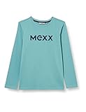 Coupe droite Mexx T- Shirt à Manches Longues avec Logo, Vert Menthe foncé, 134 cm Garçon