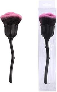 Rose Makeup brush Large Powder Brush Makeup Tools New Makeup brush Nail Powder Brush powder blusher Brush (black)