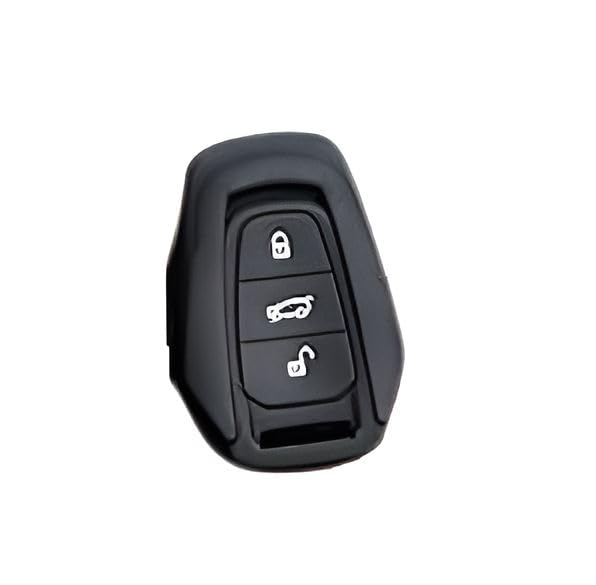 Image of CLOUDSALE Silicone Remote Key Cover Compatibility with Mahindra KUV 100 (Black, Pack of 1)