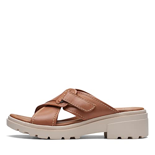 Sandales Clarks Coast Cross femme marron 41 en cuir pour l'été