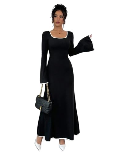 Robe maxi cintrée à volants pour sublimer et affiner la silhouette féminine