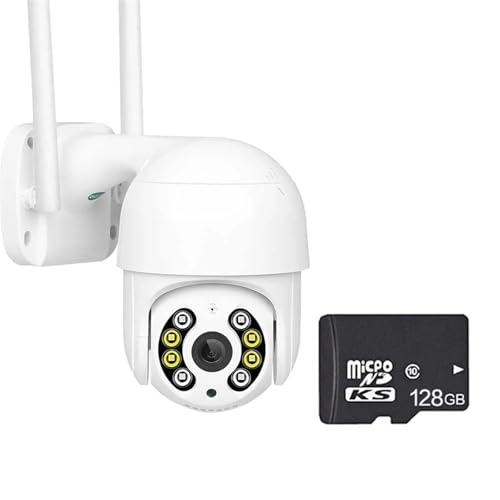ZKLGS Camaras de vigilancia sin Cables 4K 8MP Wireless IP Camera Outdoor Security PTZ Camera 4MP HD Auto Tracking Video Surveillance CCTV Camera P2P para Uso Exterior y doméstico(8MP 4K Add 128G)