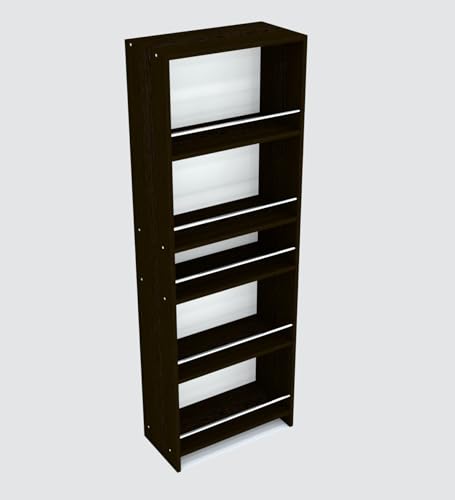 Image of SPECIALITY PANELS Kitchen Cabinet with 5 Open Shelves | Crockery Storage Cabinet | Space Organizer | Termites Resistance | Free Standing Wooden Cupboard for Kitchen Office Home | Dark Brown Wood