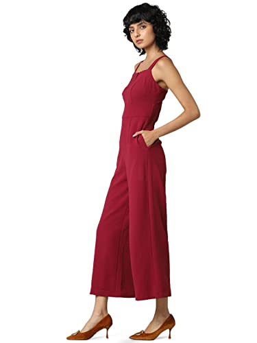 Image of ONLY Women's Polyester Blend Slim Fit Jumpsuit