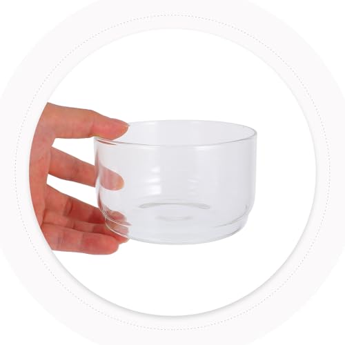 BESPORTBLE 2pz Tazones de vidrio resistencia al calor 500ml miniatura 3