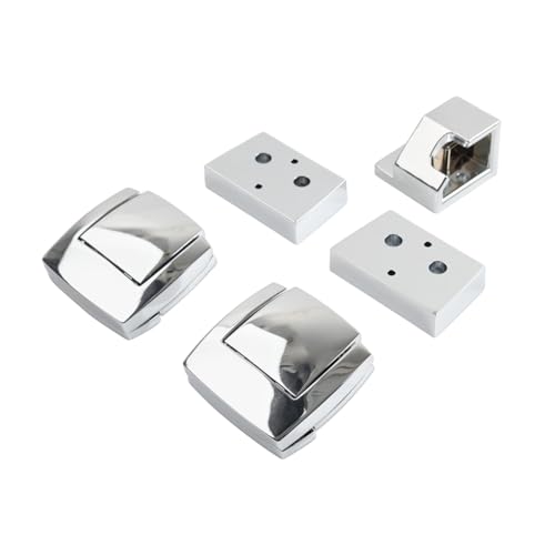 RBANA 2 Piezas Pestillos Traseros para Baúl Alforjas Accesorios en Aluminio + ABS Cromado para Harley Touring 1993-2013 miniatura 1