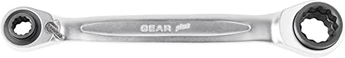 KS Tools 503.4657 4 in 1 GEARplus umschaltbar Doppel-Ratschenringschlüssel, 14x17x18x19mm