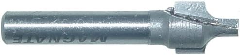 Magnate 3910 Plunge Roundover Router Bit - 1/8" Radius; 1/8" Small Diameter; 1/4" Shank Diameter