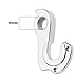 Micro Traders Bike Derailleur Hanger Compatible with WG001-SL Derailleur Hook Bicycle Tail Hook 8 Speed Rear Gear Mech Bicycle Tail Hook Aluminum Alloy with 2 Screws Silver, 9mm, Sliver