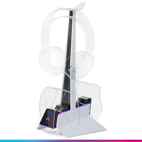 [DESIGN] Questo accessorio è stato progettato per armonizzarsi con la PS5 grazie ai suoi colori e dimensioni, che si adattano perfettamente al tuo ambiente. Approfitta di 10 modalità di illuminazione LED diverse per personalizzare l’atmosfera del tuo gioco. La proiezione del logo Oniverse sotto la stazione aggiunge un tocco unico al tuo setup!