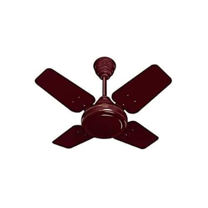 Dream World 600 mm / 24 Inch High Speed 4 Blade Anti-Dust Ceiling Fan Suitable for Kitchen / Veranda / Balcony / Small Room with 900 RPM Brown (Glossy Brown)_D08