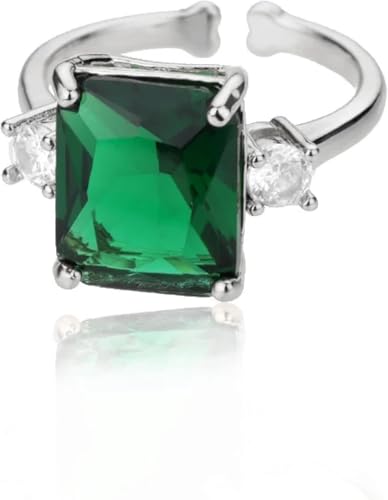 Bagues pour filles bague ajustable verte pour éviter les erreurs de taille