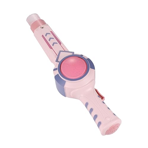 MUSISALY 1Pc Fully Automatic Bubble Machine for Pink Bubble Blower with Elastic Smoke Effect Cartoon Design for Outdoor Fun and Parties Comes Color Box Packaging