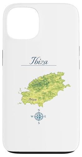 Carcasa para iPhone 13 Ibiza Mapa - Islas Baleares España